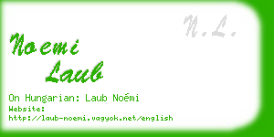 noemi laub business card
