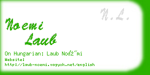 noemi laub business card